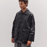Waxed Cotton Amis Mac Jacket, Black
