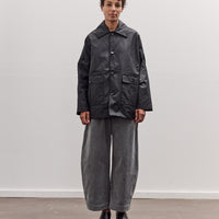 Waxed Cotton Amis Mac Jacket, Black