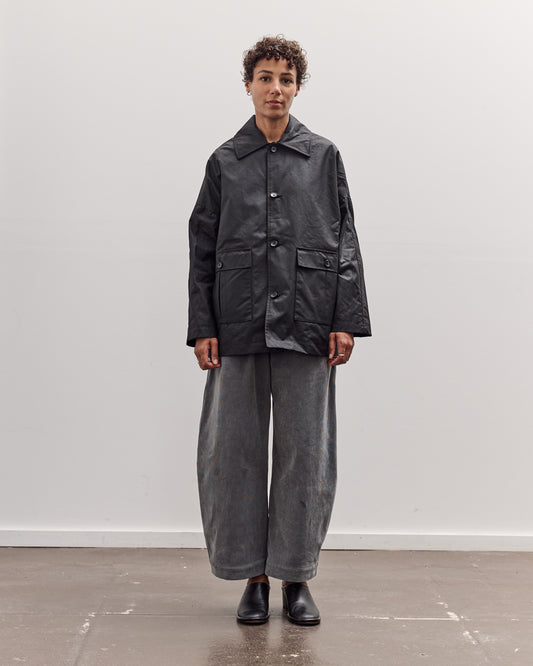 Waxed Cotton Amis Mac Jacket, Black