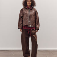 Waxed Leather Flying Jacket, Walnut
