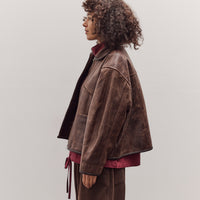 Waxed Leather Flying Jacket, Walnut