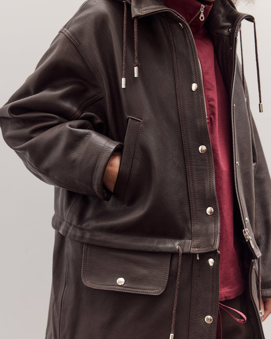 Sapple Goat Josie Parka Coat, Brown