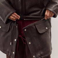 Sapple Goat Josie Parka Coat, Brown