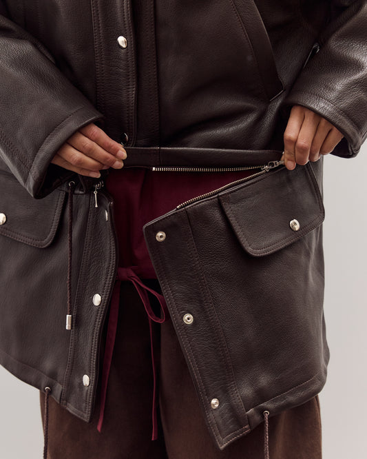 Sapple Goat Josie Parka Coat, Brown