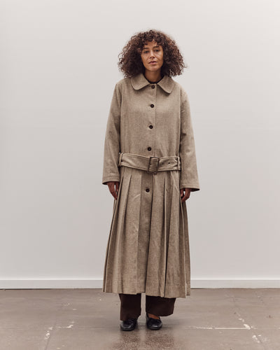 Italian Wool Willow Coat, Driftwood