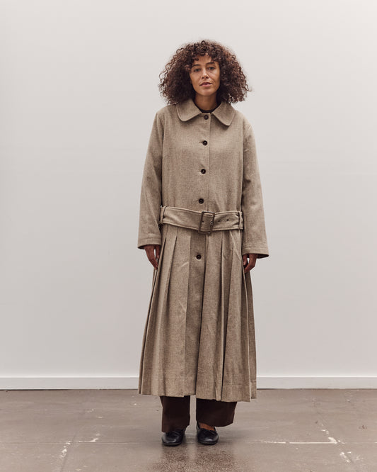 Italian Wool Willow Coat, Driftwood