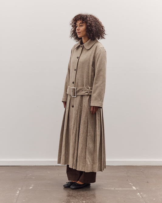 Italian Wool Willow Coat, Driftwood