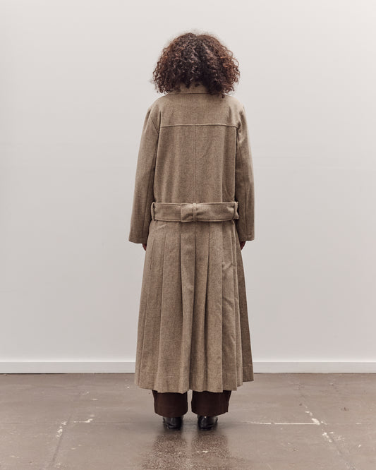 Italian Wool Willow Coat, Driftwood