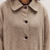 Italian Wool Willow Coat, Driftwood