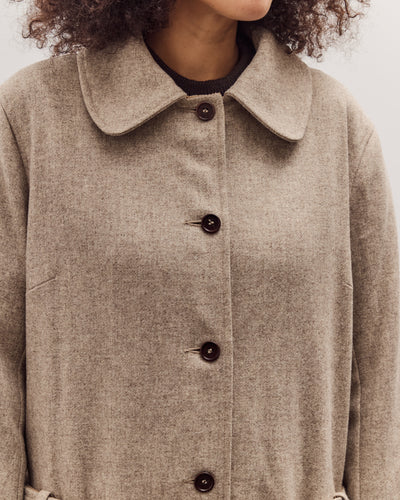 Italian Wool Willow Coat, Driftwood