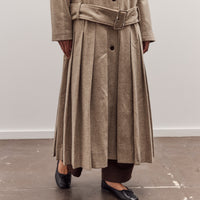 Italian Wool Willow Coat, Driftwood