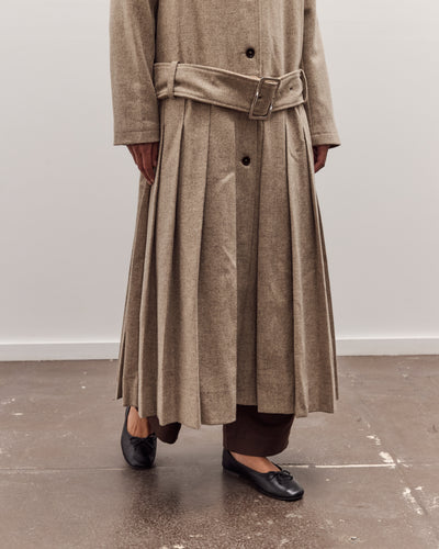 Italian Wool Willow Coat, Driftwood