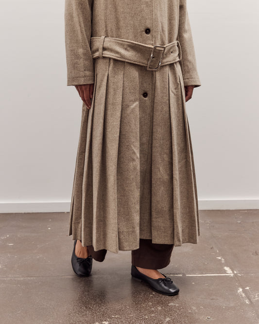 Italian Wool Willow Coat, Driftwood