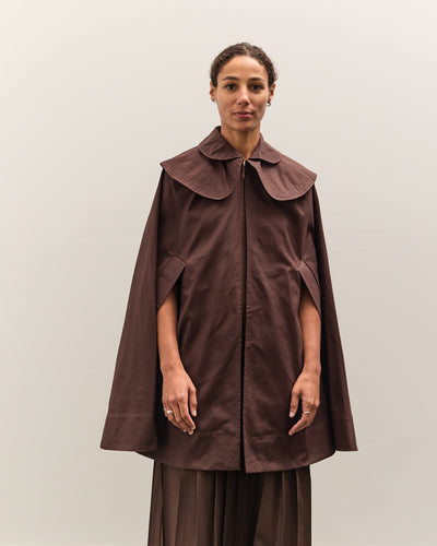 Cawley British Dry Oilskin Etta Cape, Moss