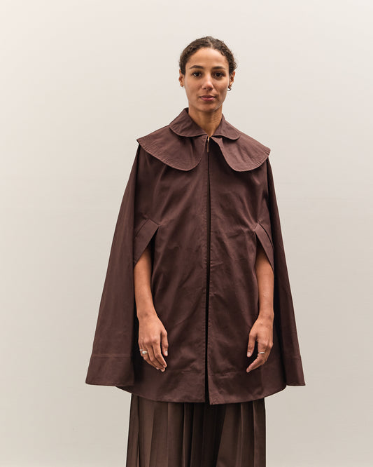 Cawley British Dry Oilskin Etta Cape, Moss