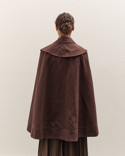 Cawley British Dry Oilskin Etta Cape, Moss