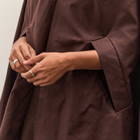 Cawley British Dry Oilskin Etta Cape, Moss