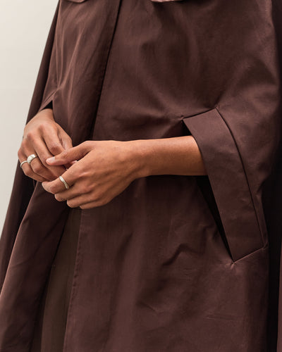 Cawley British Dry Oilskin Etta Cape, Moss