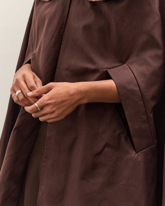 Cawley British Dry Oilskin Etta Cape, Moss