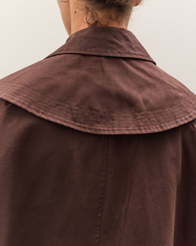 Cawley British Dry Oilskin Etta Cape, Moss