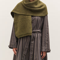 Cawley British Merino Wool Scarf, Moss