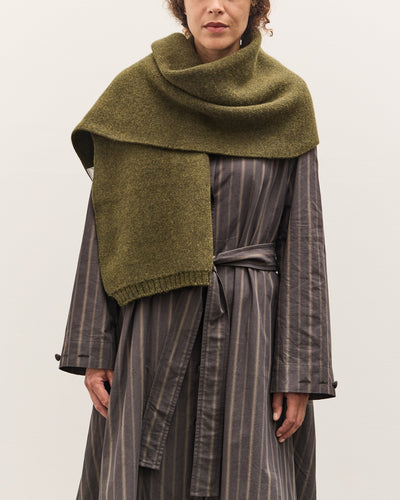 Cawley British Merino Wool Scarf, Moss