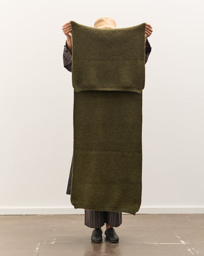 Cawley British Merino Wool Scarf, Moss