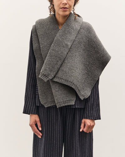 Cawley British Merino Wool Scarf, Slate