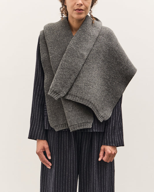 Cawley British Merino Wool Scarf, Slate