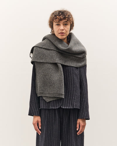 Cawley British Merino Wool Scarf, Slate