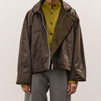 Cawley British Oilskin Women's Flying Jacket, Olive