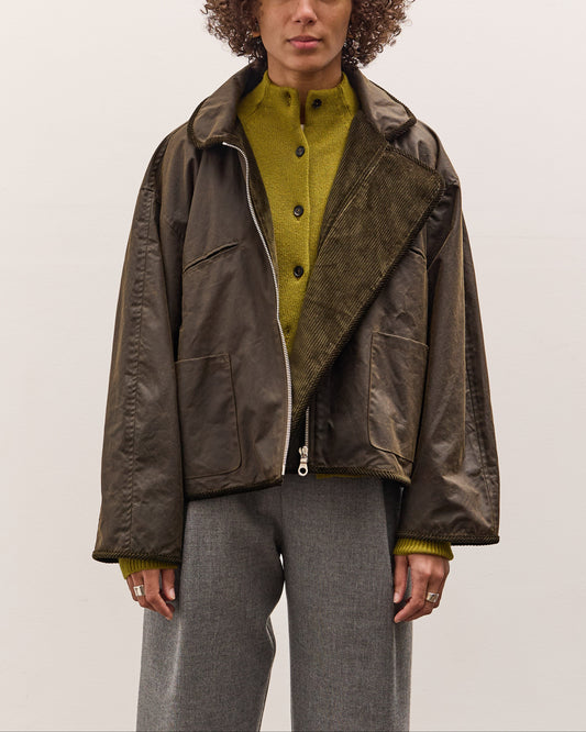 Cawley British Oilskin Women's Flying Jacket, Olive