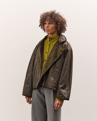 Cawley British Oilskin Women's Flying Jacket, Olive