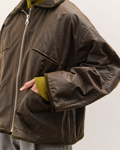 Cawley British Oilskin Women's Flying Jacket, Olive