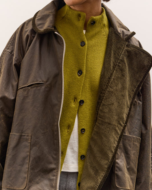 Cawley British Oilskin Women's Flying Jacket, Olive