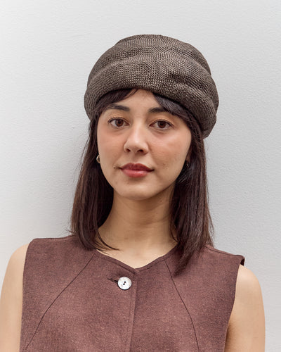 Cawley Brookes Boswell Straw Hat, Chocolate
