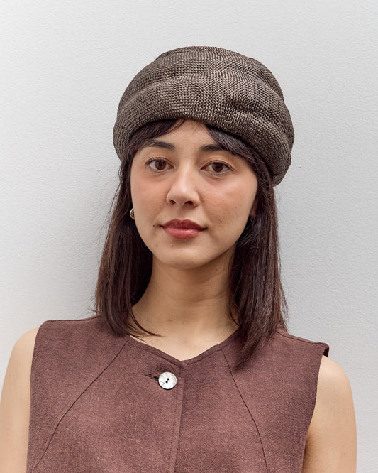 Cawley Brookes Boswell Straw Hat, Chocolate