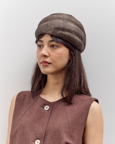 Cawley Brookes Boswell Straw Hat, Chocolate