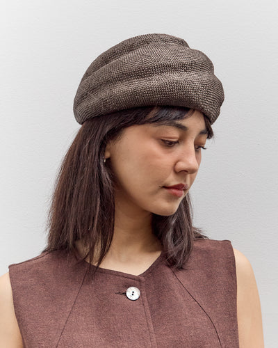 Cawley Brookes Boswell Straw Hat, Chocolate