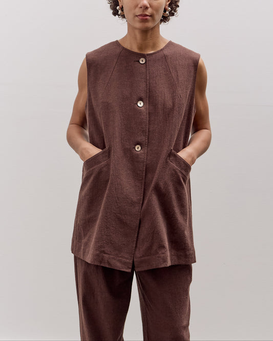 Cawley Daphne Vest, Fog Purple