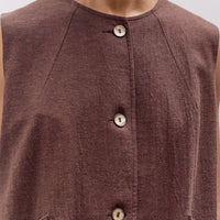 Cawley Daphne Vest, Fog Purple