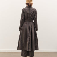 Cawley Japanese Mugwasher Stripe Cotton Kit Dress, Greys