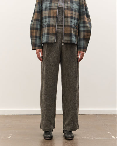 Cawley Japanese Textured Linen Georgia Trouser, Charcoal