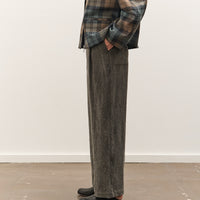 Cawley Japanese Textured Linen Georgia Trouser, Charcoal