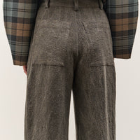 Cawley Japanese Textured Linen Georgia Trouser, Charcoal