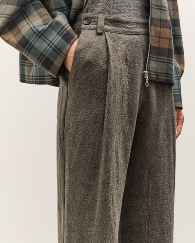 Cawley Japanese Textured Linen Georgia Trouser, Charcoal