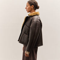 Cawley Leather Back Flying Jacket, Ginger / Brown