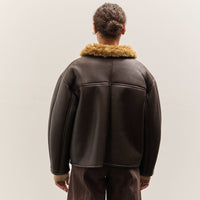 Cawley Leather Back Flying Jacket, Ginger / Brown