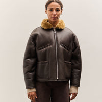 Cawley Leather Back Flying Jacket, Ginger / Brown