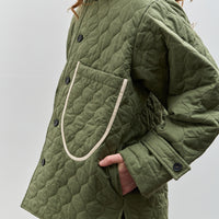 Cawley Quilted Oilskin Alfie Jacket, Army